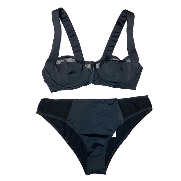 Balmain Balconette Bra & Mid Rise Brief Set Size Medium - Picture 3 of 16